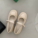 Nude Pumps Block Heel Chunky Heel Mary Jane Shoes