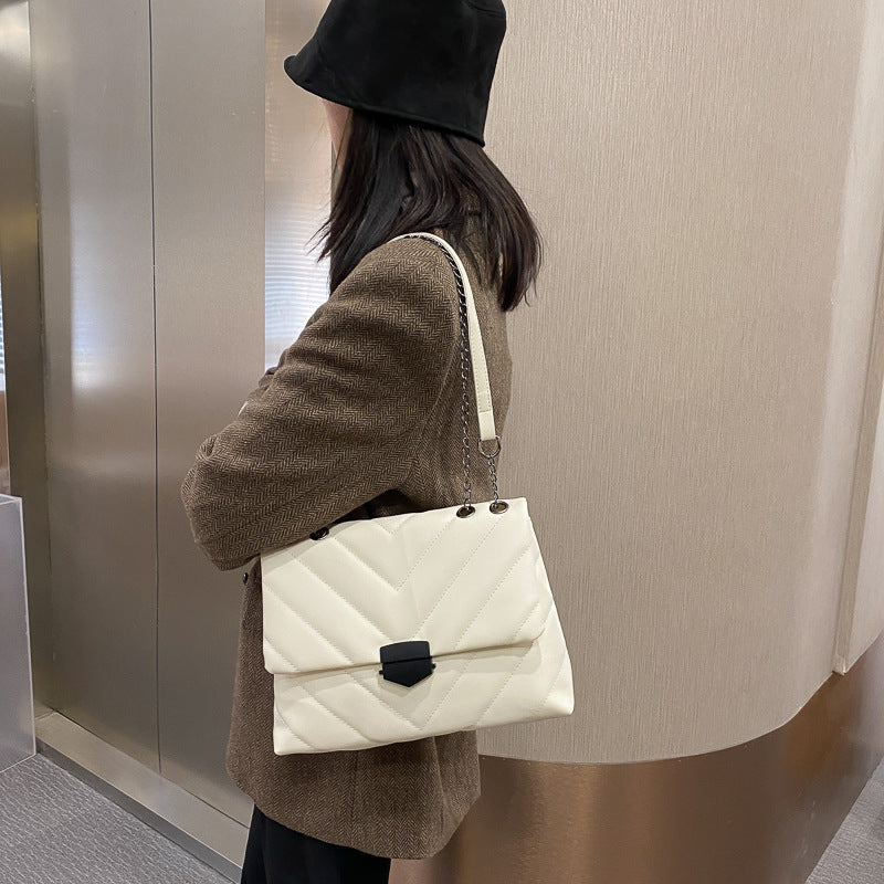 The Teacher Tote Crossbody Bag Large Capacity Totes Chain Shoulder Bag