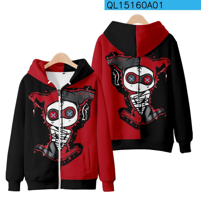 Skeleton Hoodie Zip Jacket
