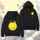 Smiley Face Hoodie Smiley Face Spring and Autumn Hoodie Men's and Women's Casual Clothes Zipper Coat