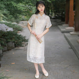 Women Cottagecore Dress Vintage Summer Dress