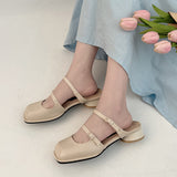 Nude Pumps Block Heel