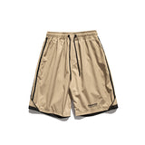 National Fashion Tooling Shorts Men's Loose Outer Wear Side Striped Beach Fifth Pants Summer Thin