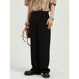 Men Suit Pants Men's Clothing Summer Leisure Straight Trousers