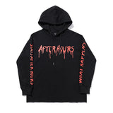 Vlone Spring and Autumn Letters Loose Leisure AllMatching Hooded Couple Sweater