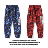 Shark Print Pant Fashion Brand Camouflage Letters Printed Casual Trousers Sweatpants
