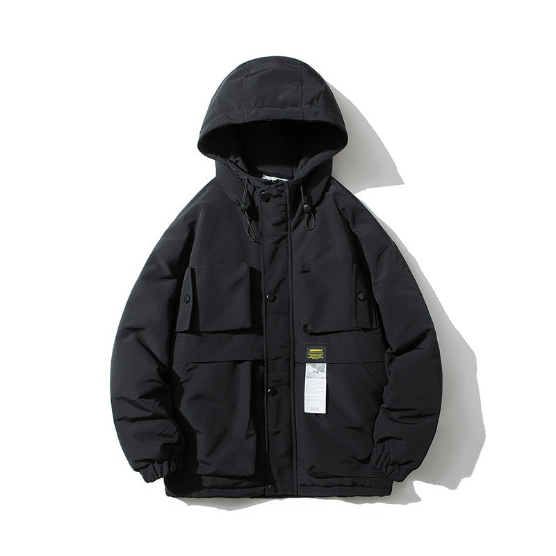Men Coat Coat Cotton-Padded Jacket Men's Loose Winter
