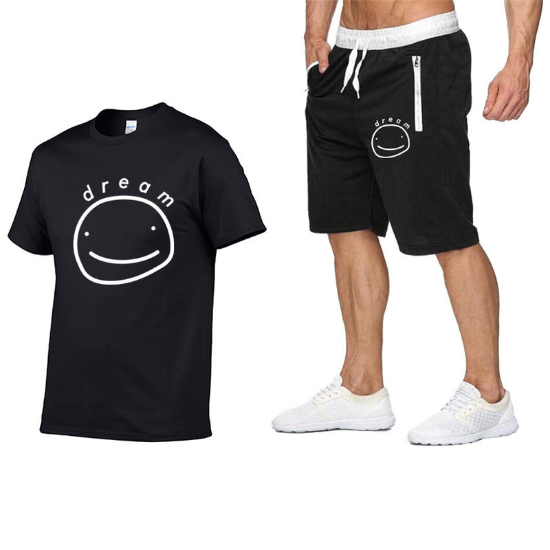 Dreamwastaken Novelty Hoodies Dream Merch Shirt Printed Short Sleeve T-shirt Set