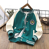 Children Baseball Jacket Children's Clothing Autumn Baseball Uniform Jacket Girl