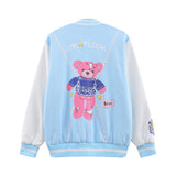 Letterman Jacket Outfit Senior Jackets Varsity Baseball Coat Cartoon Baseball Uniform for Men Autumn
