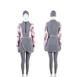Burkini Muslim Swimwear Three-Piece Printed Conservative Swimwear
