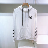 Yankees Spring Casual NY Printed Hooded Top for Men and Women