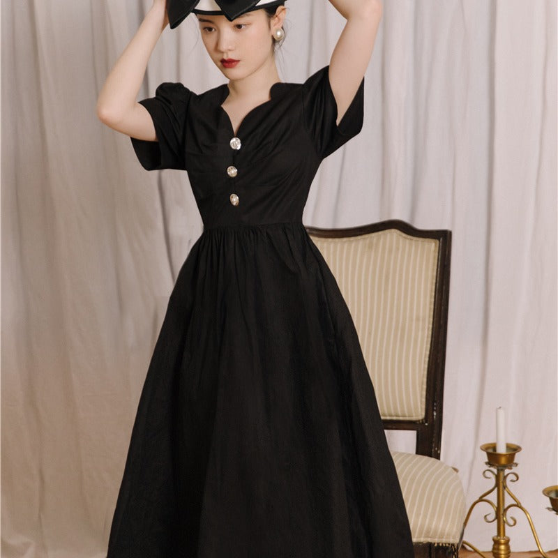 Women's cottagecore Dress Vintage Dress Women's Summer Midi Dress