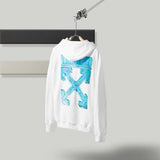 Off White Hoodie Men's Arrow Cotton Plus Size Casual Sweater Owt Comfortable