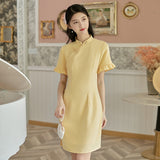 Women Cottagecore Dress Female Summer Daily Chinese Style Dress