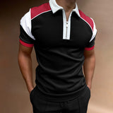 Polo Shirts Men's Summer Polo Shirt Short-Sleeved T-shirt Casual