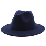 Walter White Fedora Fur Felt Hat Men and Women Autumn Winter Retro Fedora Hat
