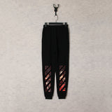 Off White Winter Pants Autumn and Winter Pattern Trousers Men and Women