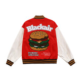 Letterman Jacket Outfit Senior Jackets Varsity Baseball Coat Hamburger Stitching Baseball Uniform Men