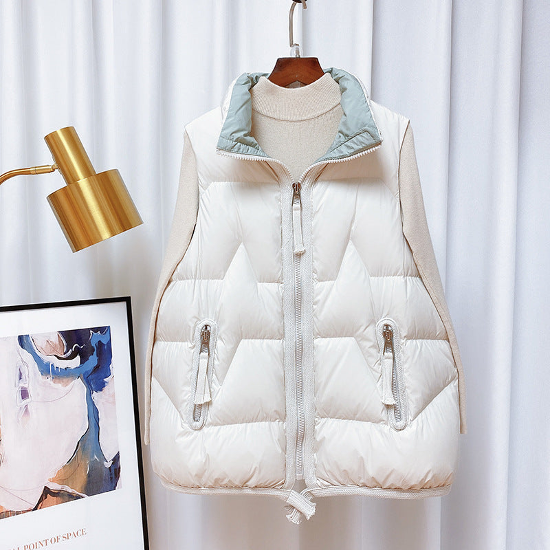 Women Winter Coats Puffer down Vest down Vest Women's Short Autumn and Winter Loose