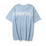 Kanye T Shirt Reflective Letter Short Sleeve T-shirt Hip Hop Loose Oversize Half T-shirt