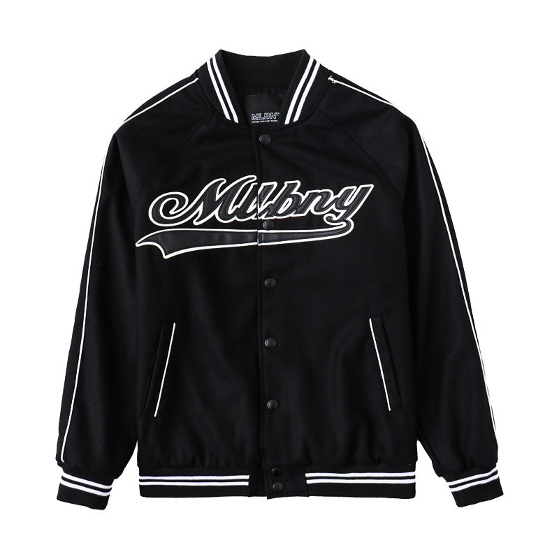 Yankee Letterman Jacket Outfit Senior Jackets Varsity Baseball College Coat Mlbny Spring and Autumn Woolen Baseball Uniform Casual Patchwork