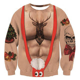 Black Christmas Sweater 3D Printed Christmas Series round Neck Sweater