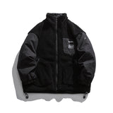Man Fall Winter Outfis Winter Vintage Coat Men's Loose Plush Thermal Cotton-Padded Clothes