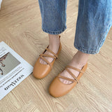 Nude Pumps Block Heel Ballet Shoes