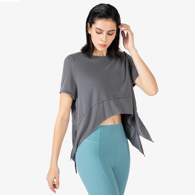 Moisture Wicking Shirts Spring/Summer Sports Short Sleeve Women's Loose