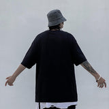 Men's T Shirt Summer Casual Tops Printed Short Sleeve T-shirt Men's High Street Fashion Brand round Neck Half Sleeve Dark Street