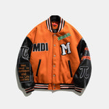 Varsity Jacket for Men Baseball Jackets Loose Unisex Cotton Coat