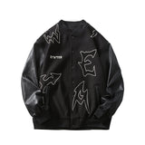 Letterman Jacket Outfit Senior Jackets Varsity Baseball Coat Hip Hop Trend Vintage Towel Embroidery Embroidered Baseball Jacket