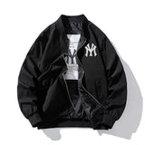 New York NYC Varsity Jacket Baseball Uniform Air Force Pilot Jacket