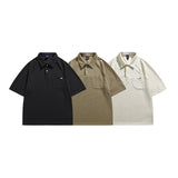 Man Summer T Shirt Irregular Pocket