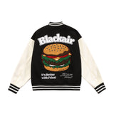 Letterman Jacket Outfit Senior Jackets Varsity Baseball Coat Hamburger Stitching Baseball Uniform Men