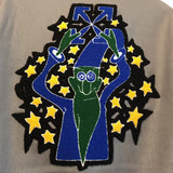 Off White Winter Coat Off Magician Arrow Pattern Woolen Baseball Uniform