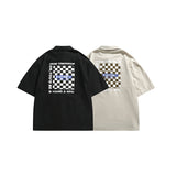 Man Summer T Shirt Checkerboard
