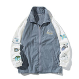 Varsity Jacket Summer Sun Protection Clothing Stand-up Collar Jacket