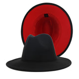 Walter White Fedora Two-Tone Woolen Hat Double-Sided Felt Hat Autumn and Winter Assorted Colors Retro