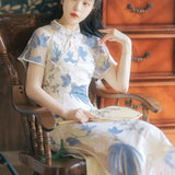 Women Cottagecore Dress Summer Dress Mid-Length Style Skirt