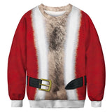 Black Christmas Sweater Winter Christmas 3D Printing Casual Loose Sweatshirt