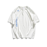 Men's T-shirt Summer Men's Loose Fashion Brand Casual Letter Printed Cotton Clothes Men's T-shirt
