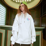 Smiley Face Hoodie Hooded Sweater Men Graffiti Coat Hoodie