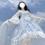 Gothic Lolita Harajuku Style Clothing JSK Dress Long Sleeve Translucent