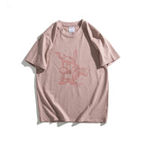 Men 'S T-shirt Summer Round Neck Cartoon Cartoon Pattern Printed Blue Short-Sleeved T-shirt Men 'S Cotton Half Sleeve