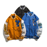 Letterman Jacket Outfit Senior Jackets Varsity Baseball Coat Autumn Men and Women Loose