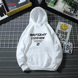 Slogan Graphic Hoodie Blue Printed Coat