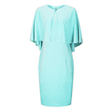 Women Plus Size Mini Dresses Sleevelessd Tippet Loose Slimming Dress