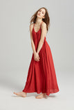 Women Dresses Spring/Summer Sling Backless Embroidery Cotton Linen Sexy Dress